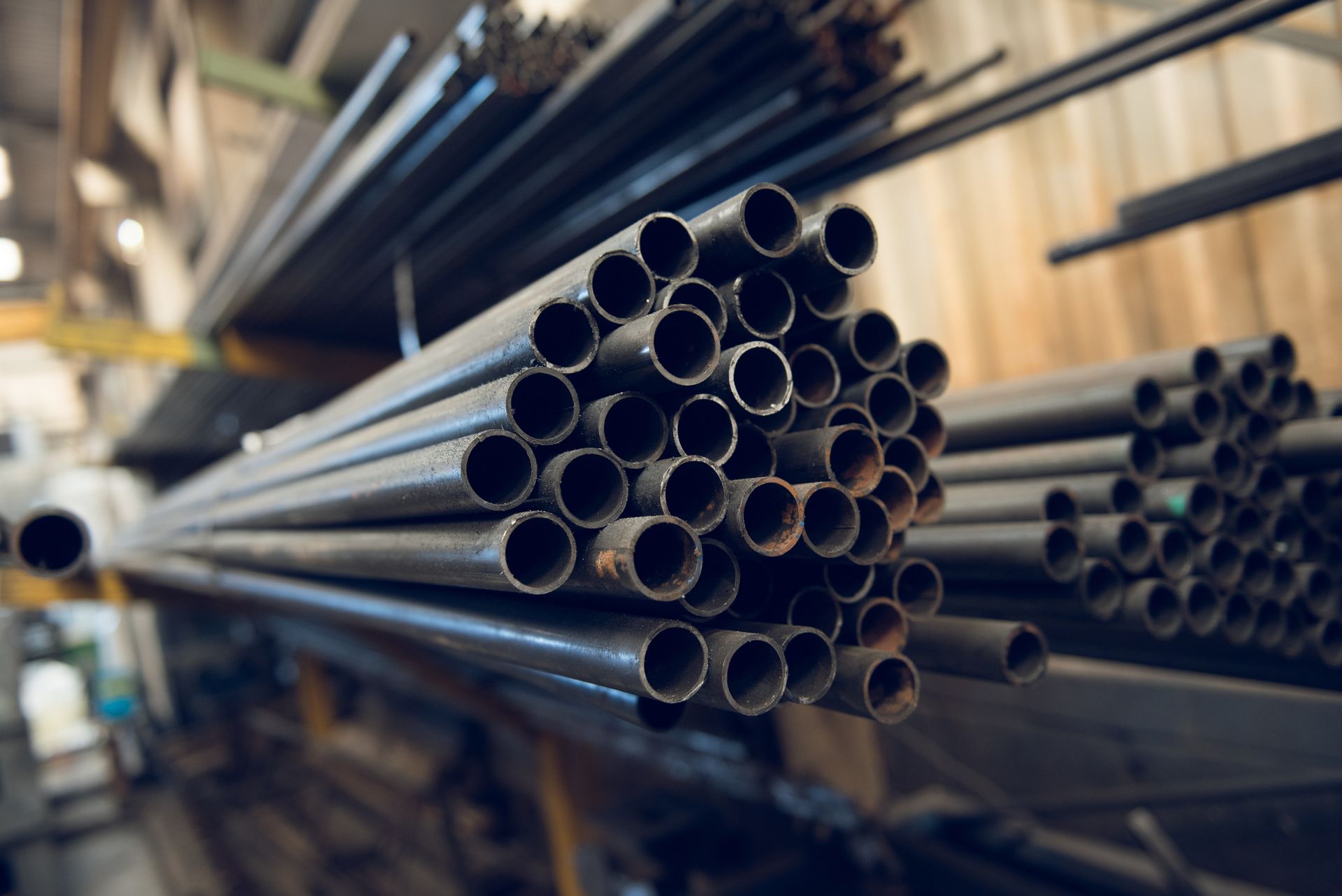 Heavy-duty metal pipe in an industrial environment | Brecheen Pipe & Steel | Southeast, LA