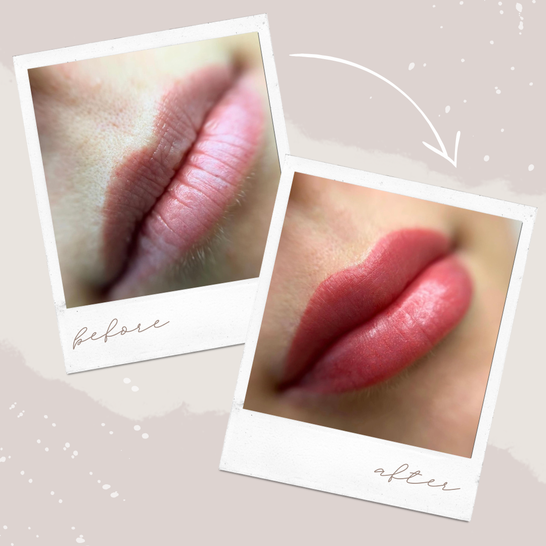 Lip Blush Before and After