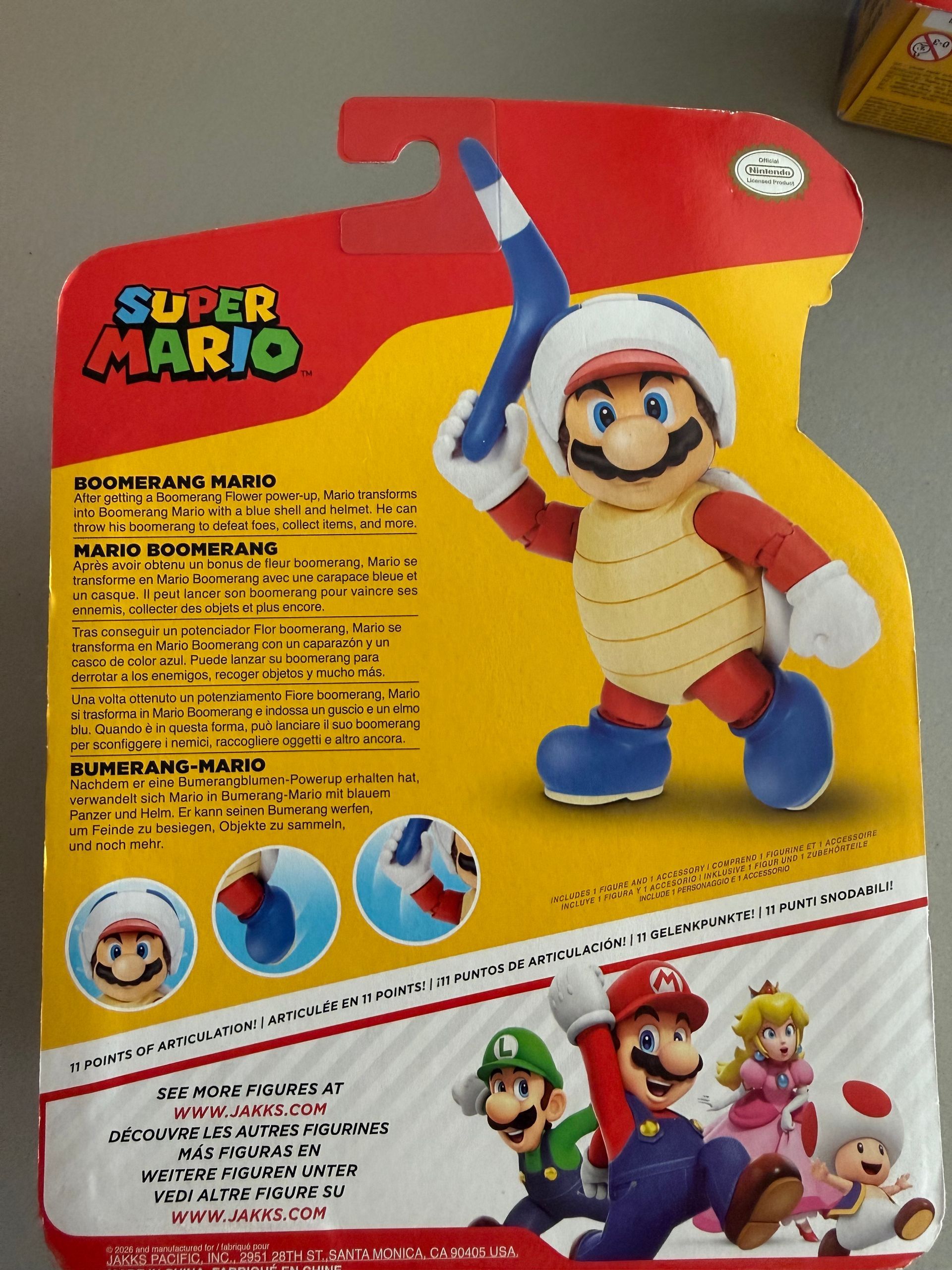 Super Mario – Boomerang Mario – JAKKS Pacific – verpakt