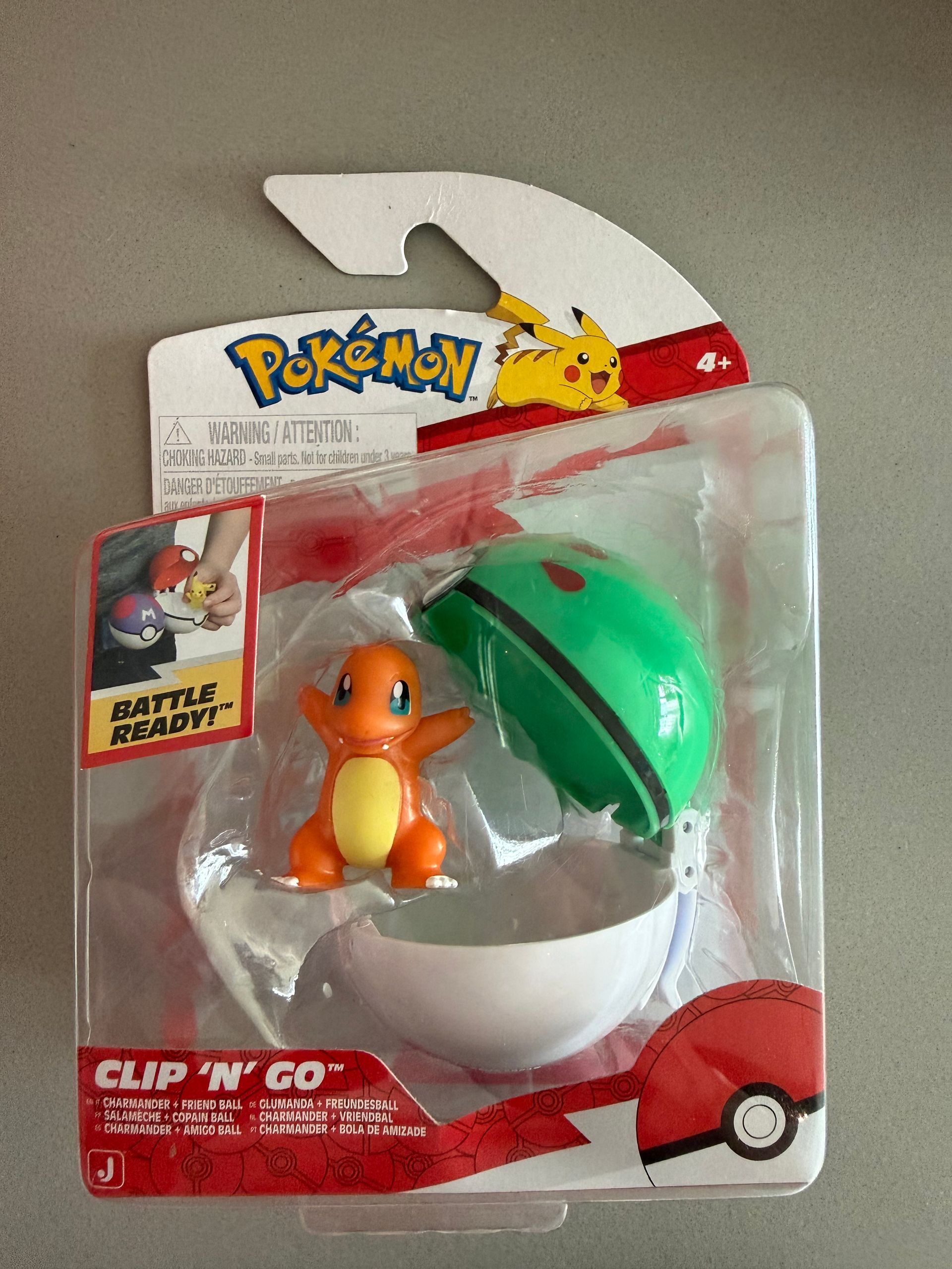 Pokémon Clip 'N' Go – Charmander + Friend Ball