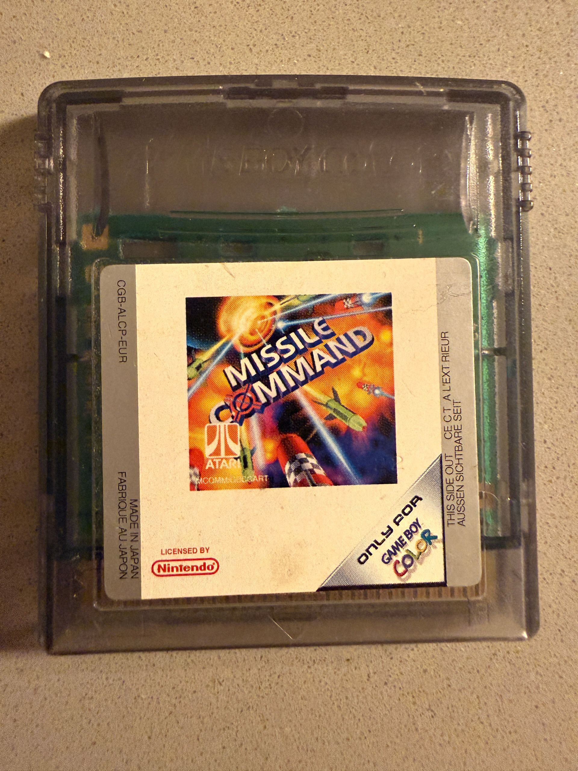 Missile Command – Nintendo Game Boy Color – EUR