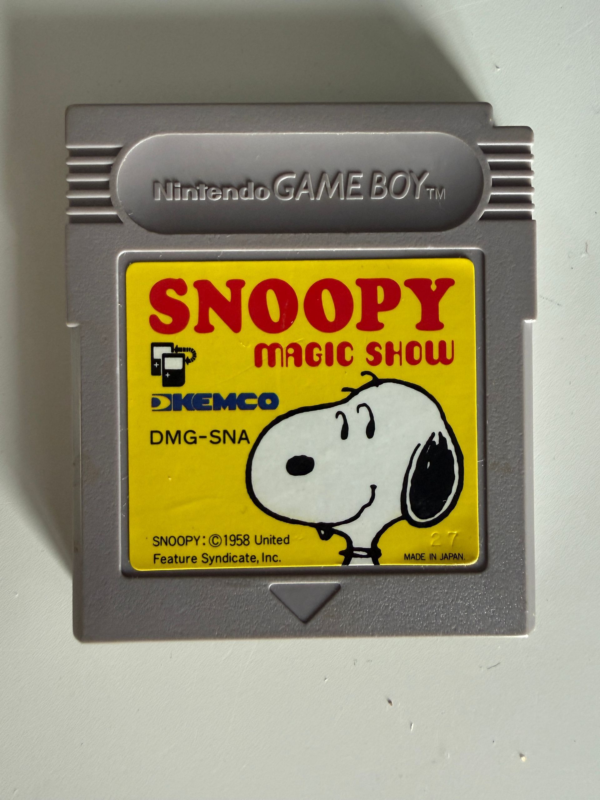 Snoopy's Magic Show – Nintendo Game Boy – Originele cartridge