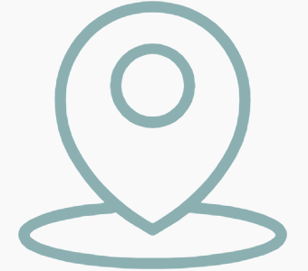 Teal location pin icon.