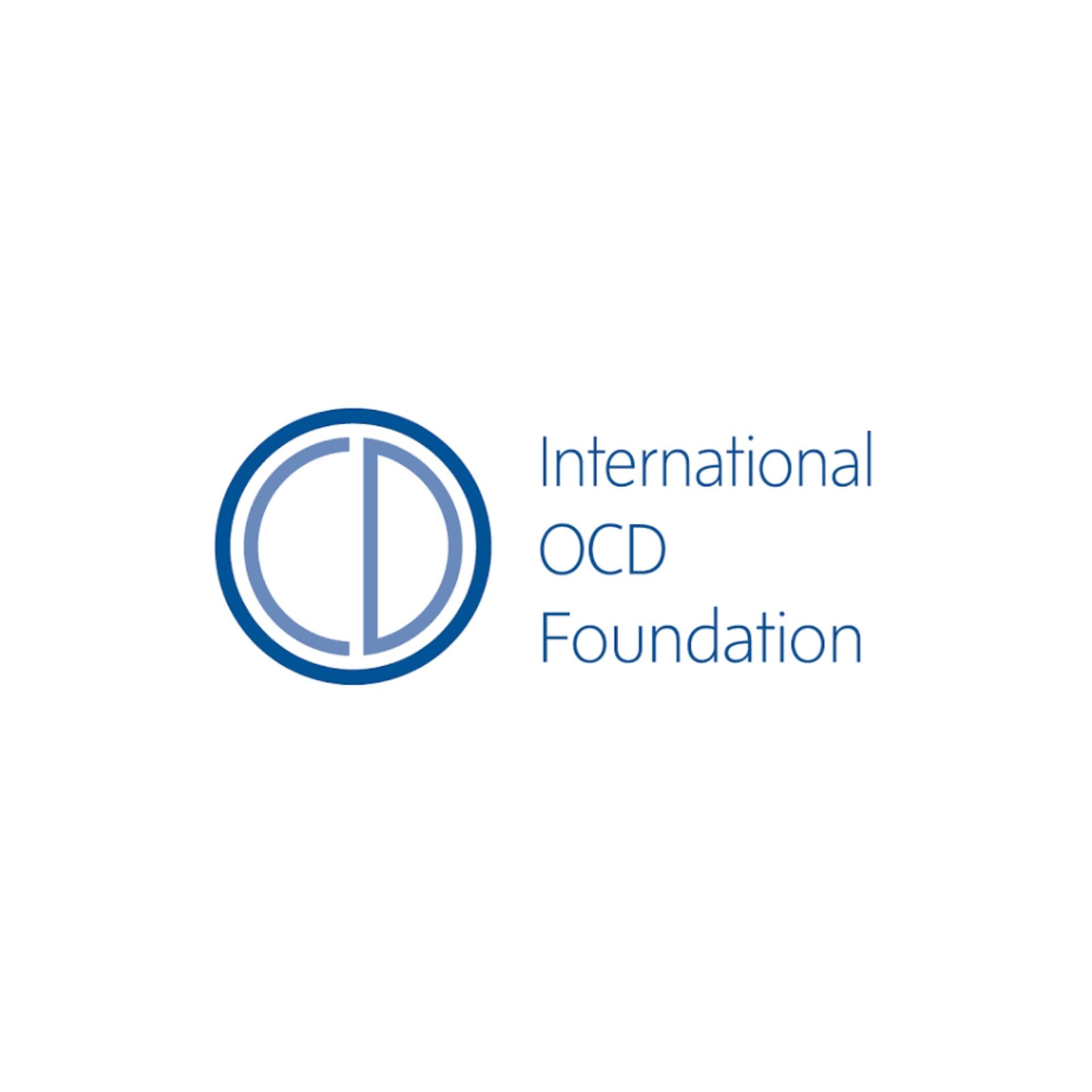 International OCD Foundation logo in blue and gray text on white background
