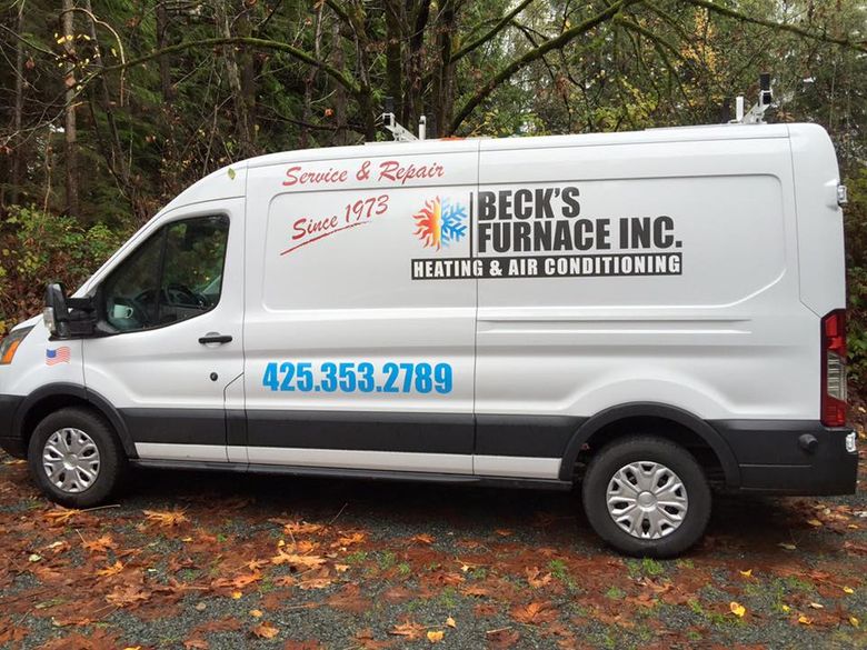 Beck's Furnace Inc truck