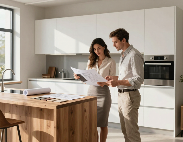 Consulenza progettazione cucina in showroom