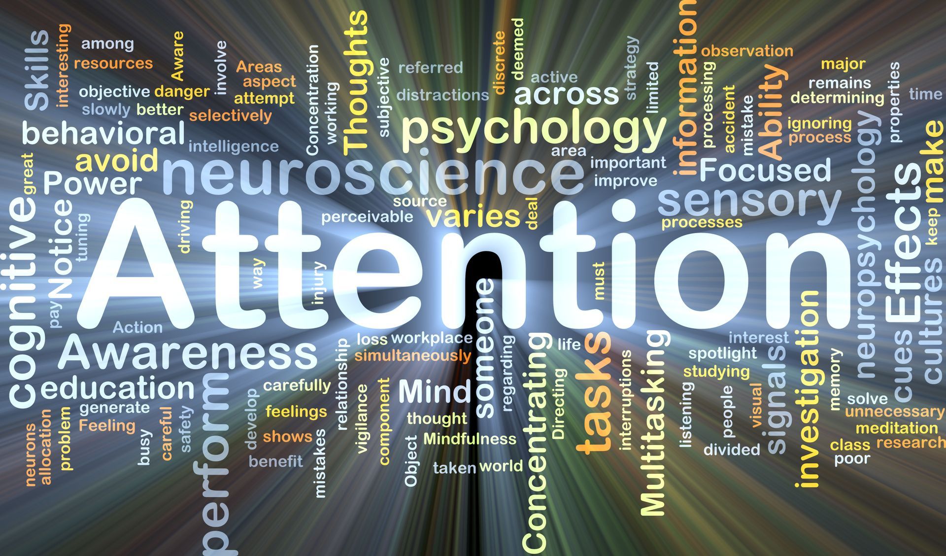 Illustration Attention Wordcloud Concept