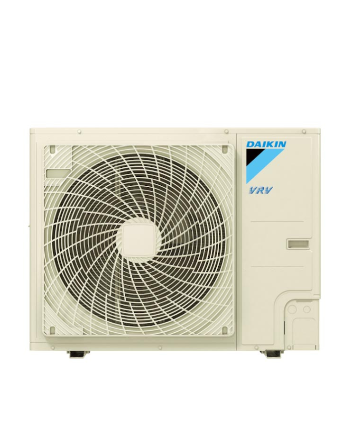 Daikin outdoor heat pump unit.