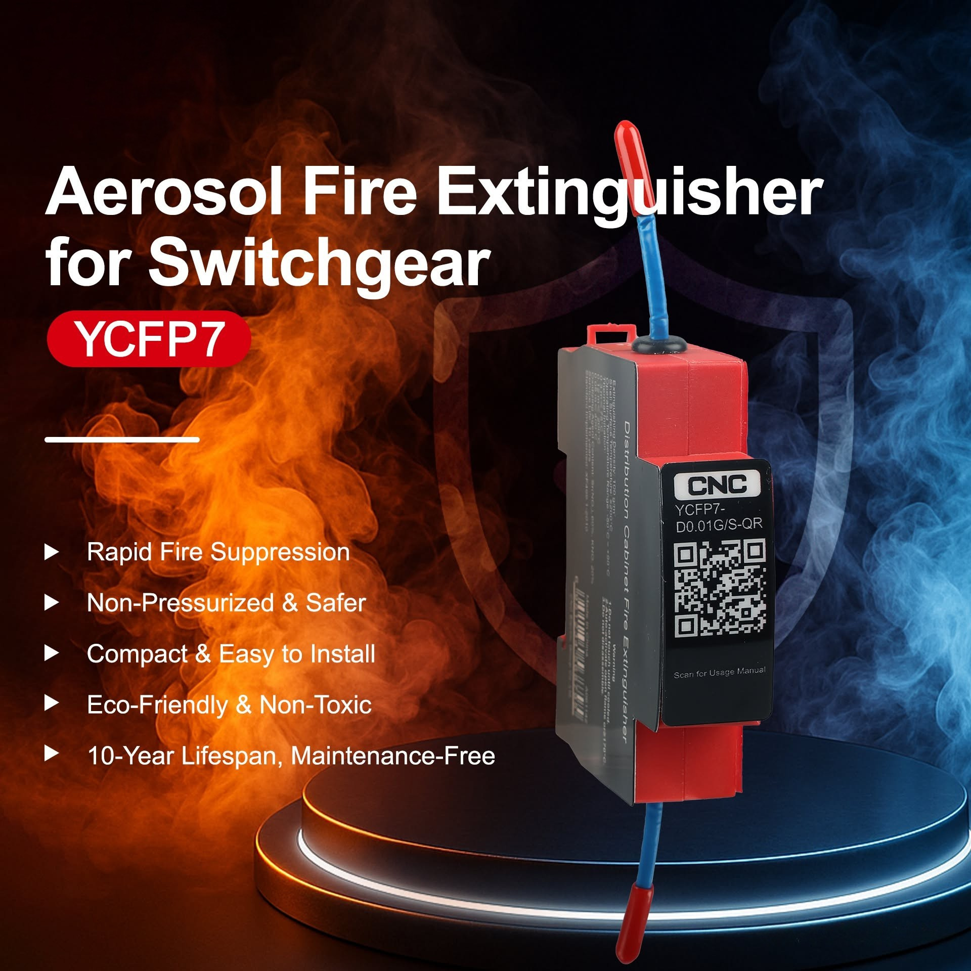 CNC YCFP7 Fire Extinguisher for Switchgear
