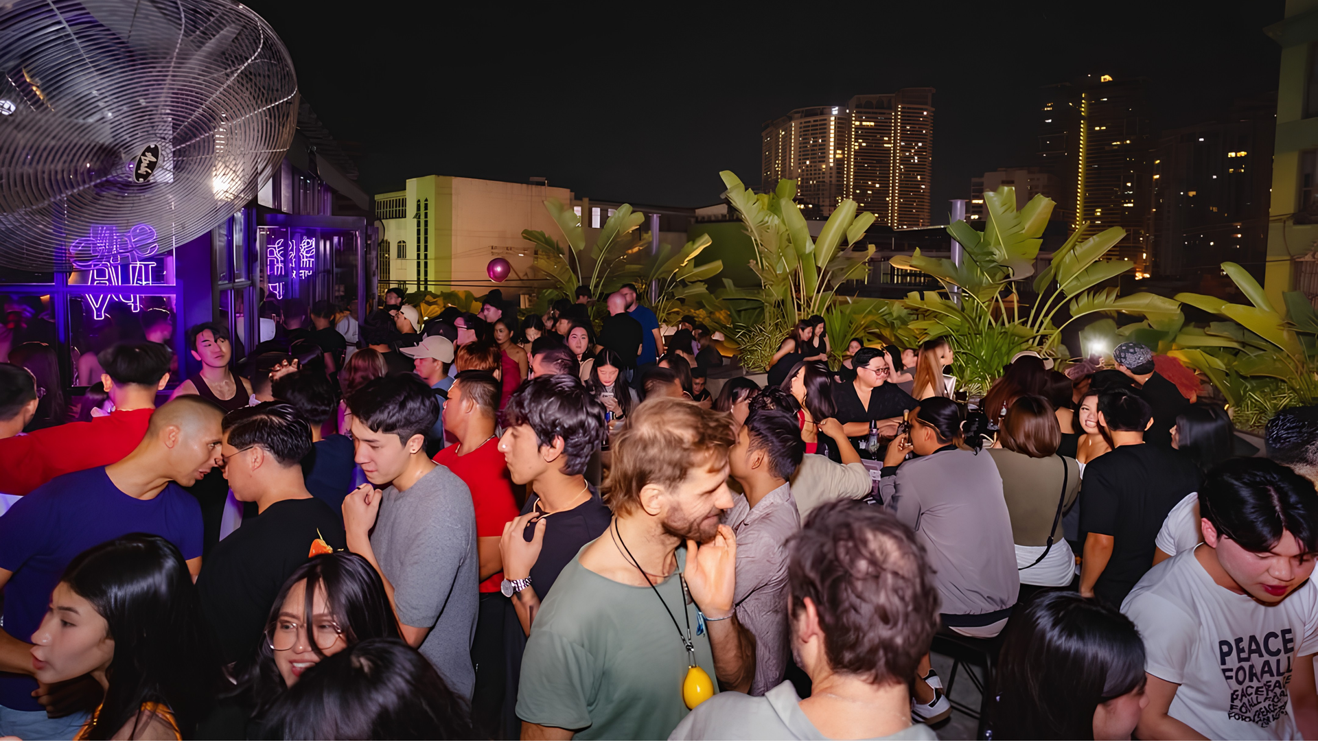 Sanctuary Poblacion rooftop bar and nightclub with city views in Makati near The Belamy Hotel