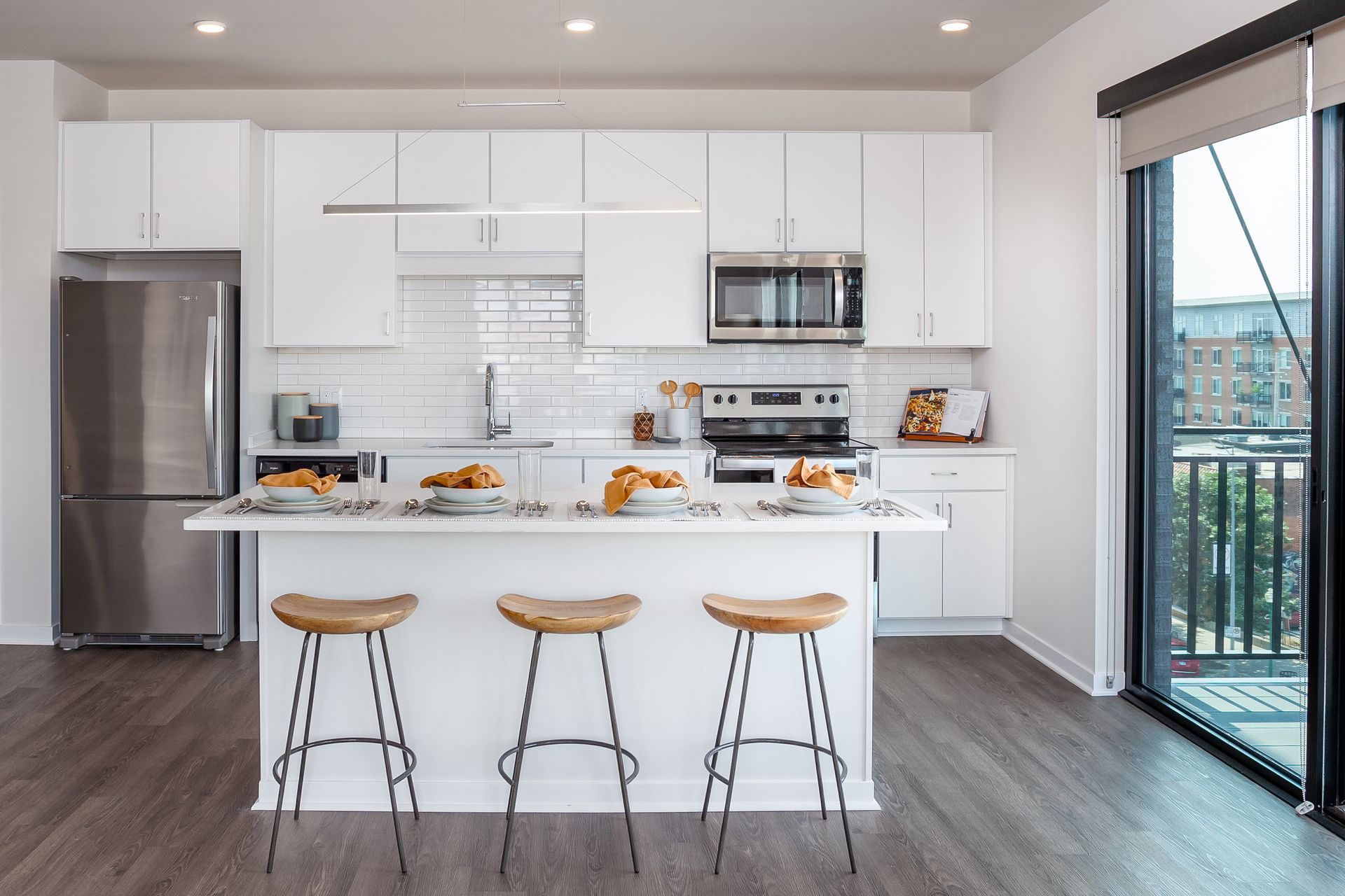 Kitchen and balcony.