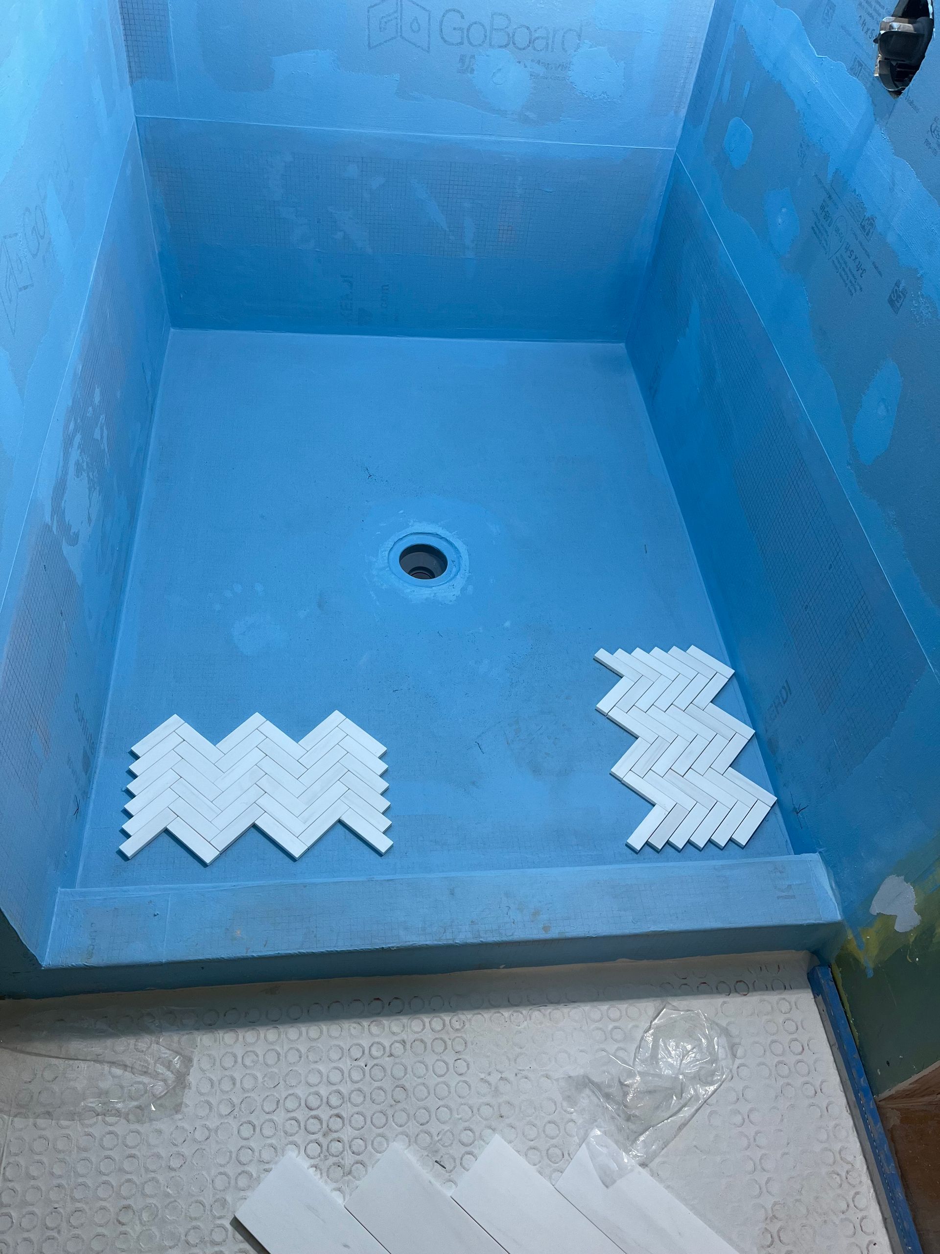 Bathroom waterproofing and tile prep Fairfield County CT by Executive Homes
