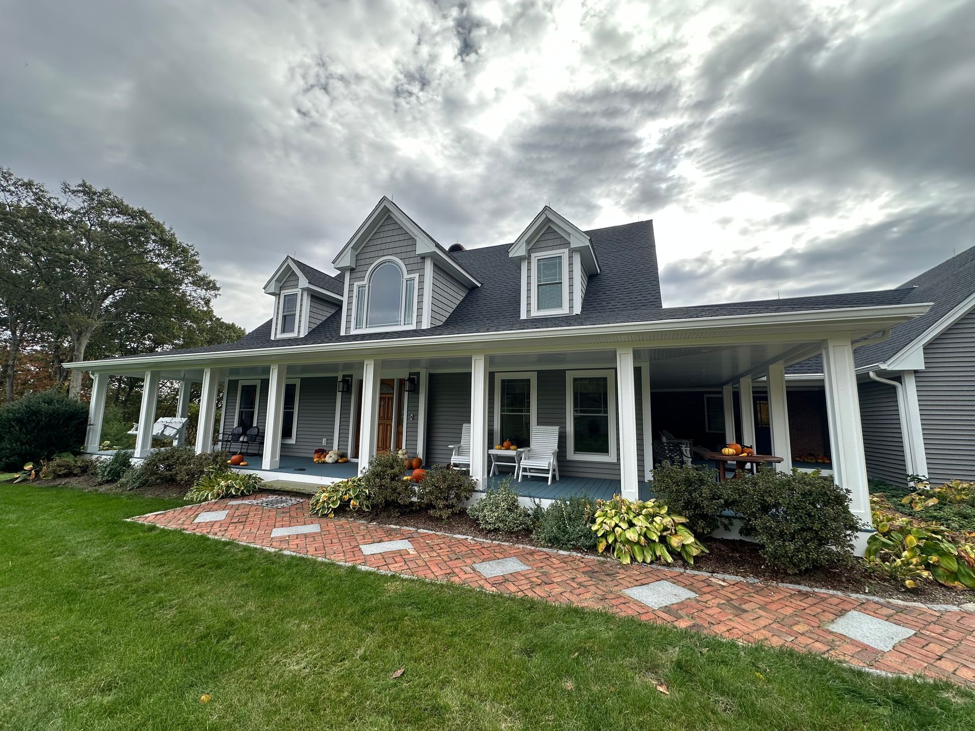 Exterior renovation cape cod home Fairfield County CT by Executive Homes