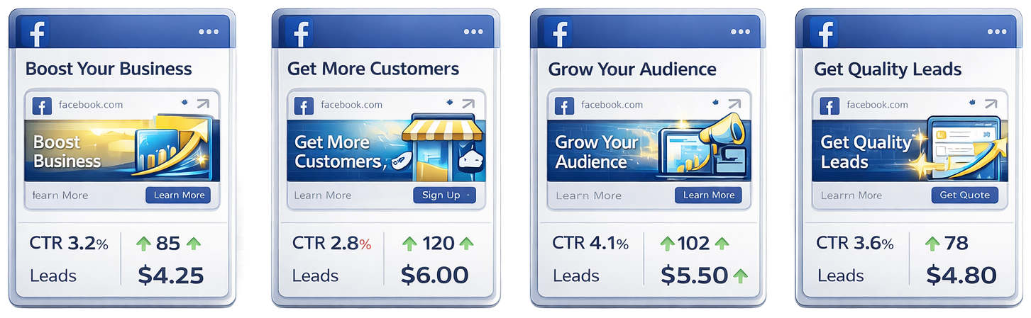 Four blue promotional cards for credit card offers with rewards and prices.