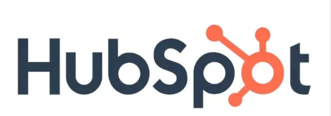 HubSpot logo in dark blue and orange on a white background