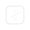 A white square with two lines on it on a white background.