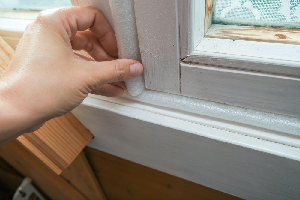 A window with a draft.