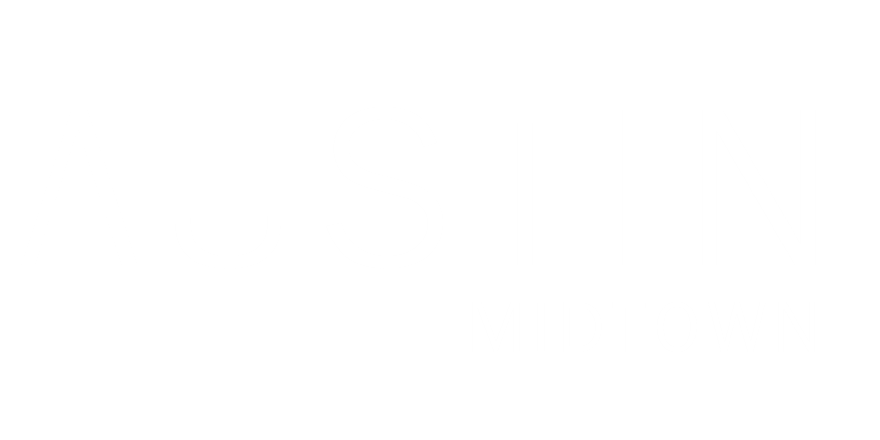 Austin Midtown white property logo