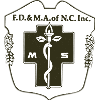 Shield with medical symbol: cross, snake, staff, 