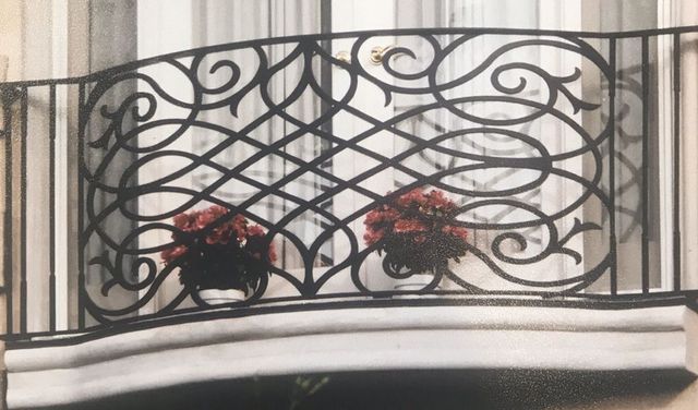 Black Elegant Balcony Railing