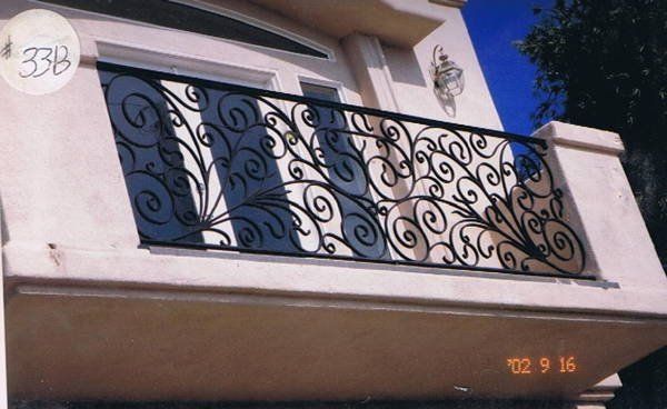Balcony Railing with Forged Ornaments