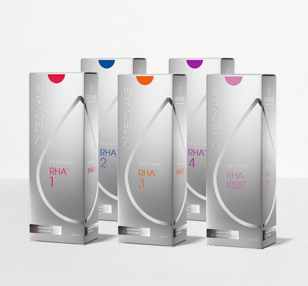 Teoxane RHA dermal fillers used at Bougie aesthetic clinic in Whitley Bay