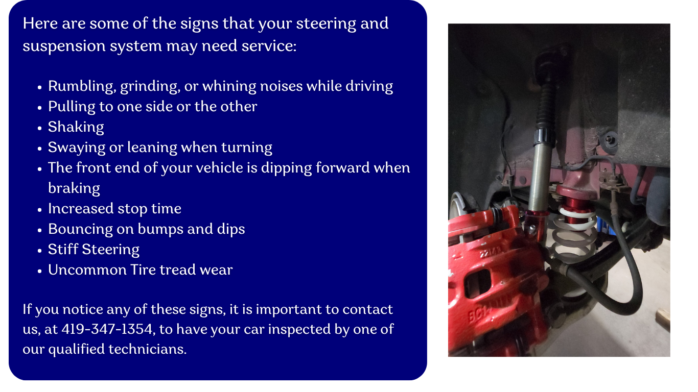Signs That Your Steering and Suspension System may Need Service | Beer's Automotive Services and Repair