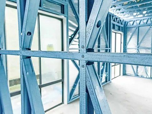 Steel Frames Inside House Under Construction - House Plans In Yeppoon, QLD