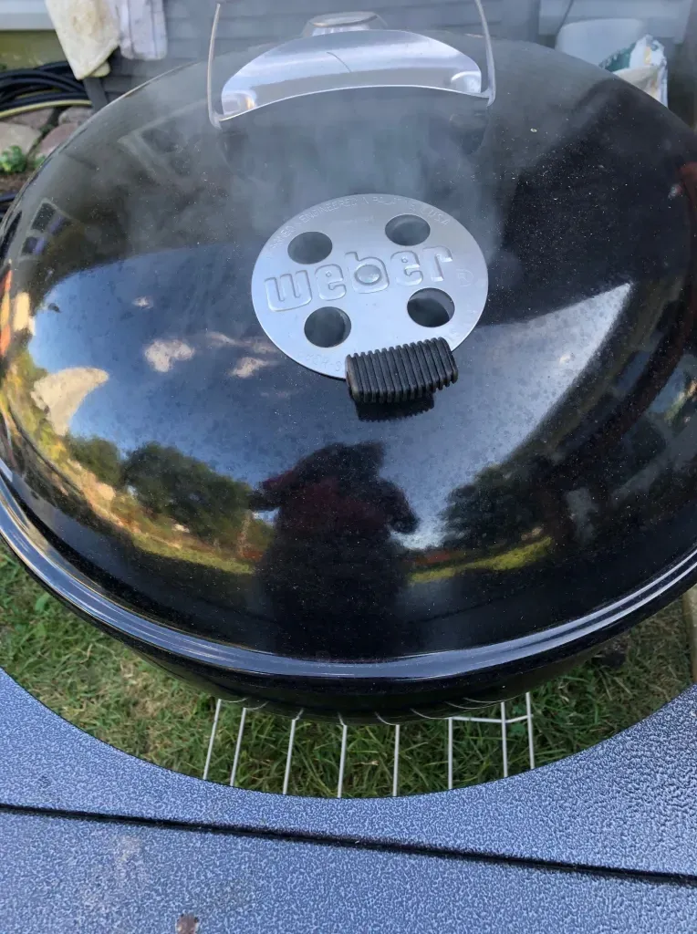 Slow smoking with my kettle grill
