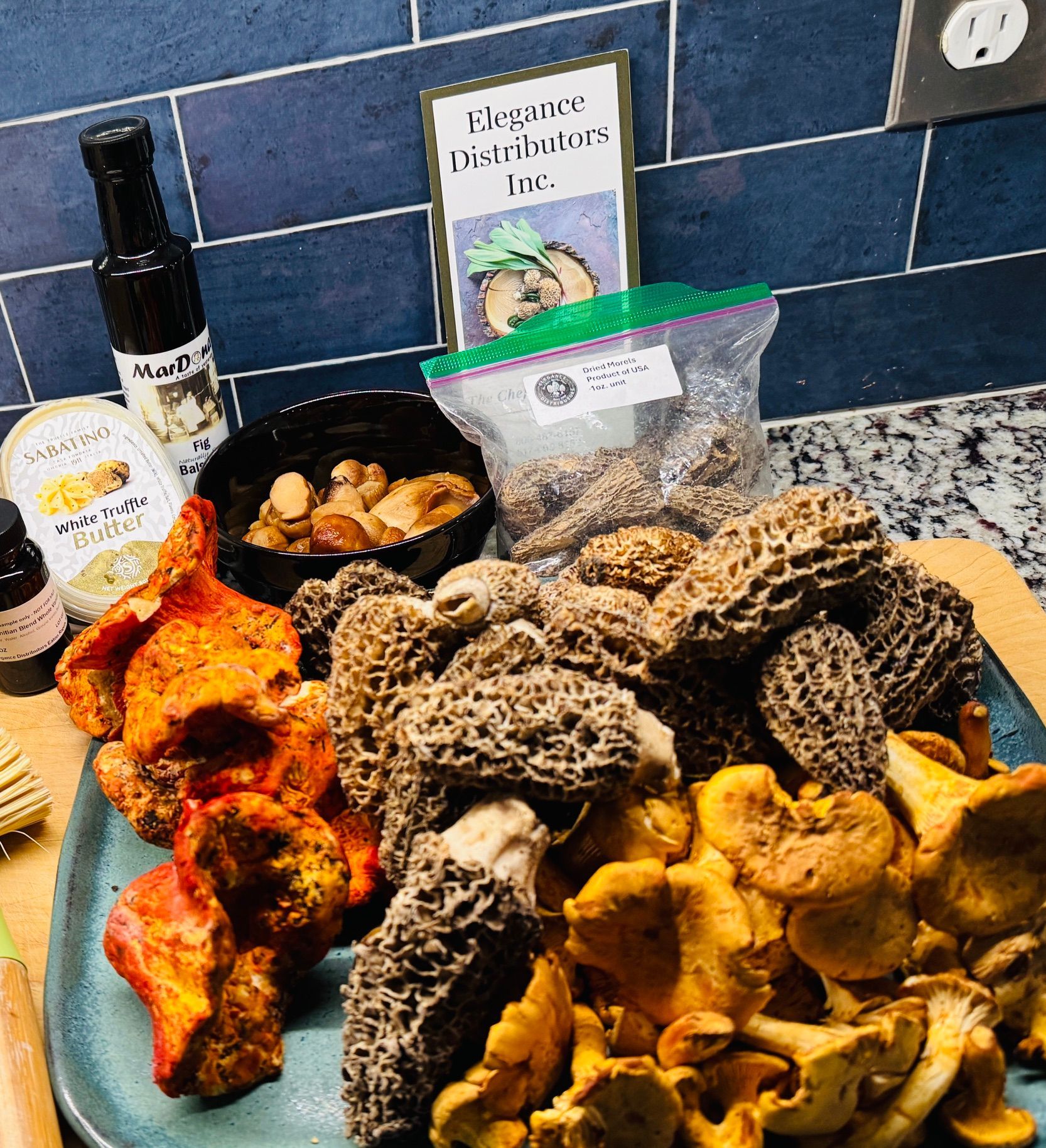 Fresh Wild Mushrooms ready to cook