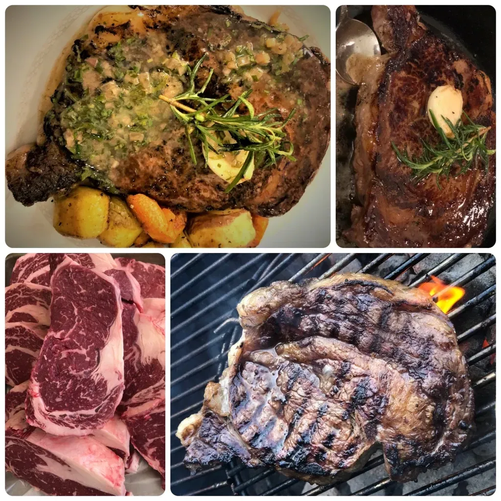 Grilled ribeye with Chef Pliska's signature steak butter