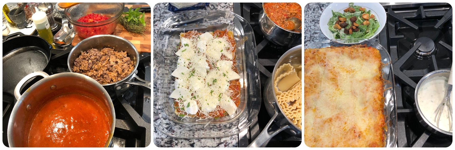 Three steps for preparing Chef Pliska's lasagna ala Romana
