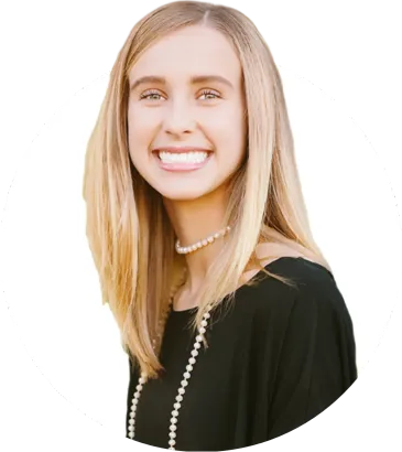 A teen girl with invisalign clear aligners on her teeth