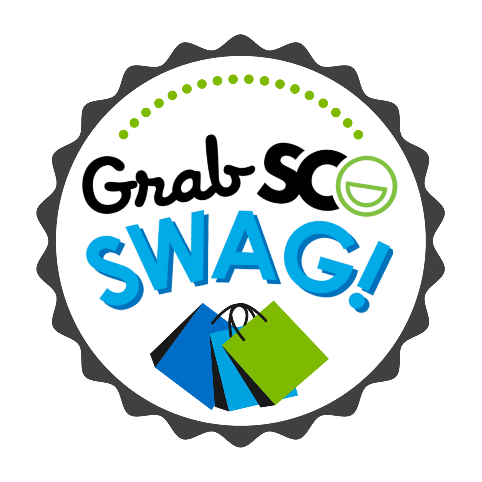 A logo for a company called grab sco swag