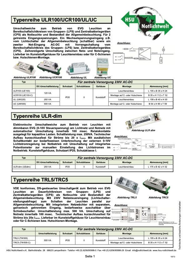 ULR100 UCR100