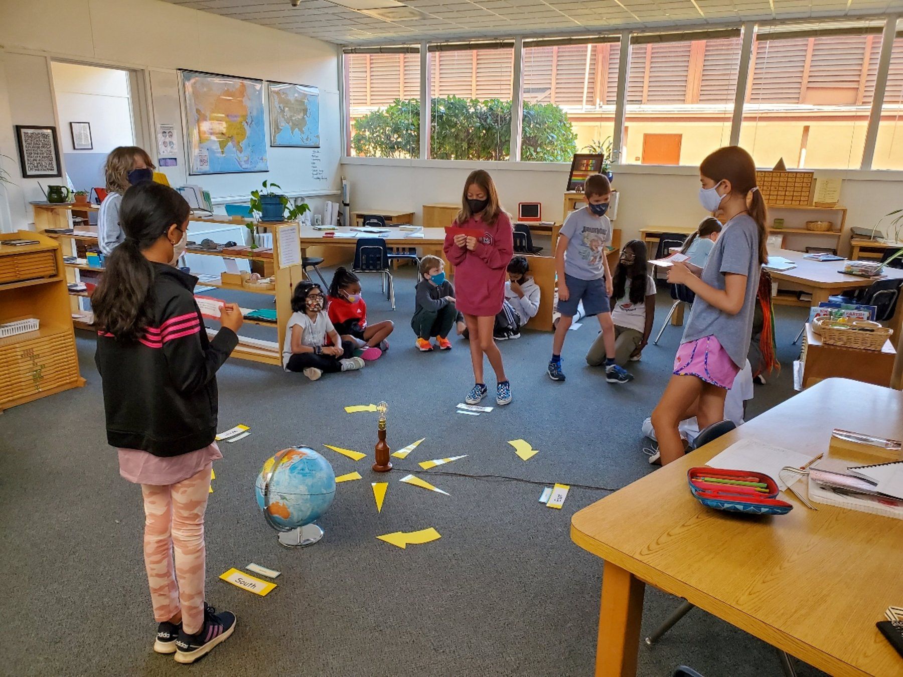Primary students during outside play time