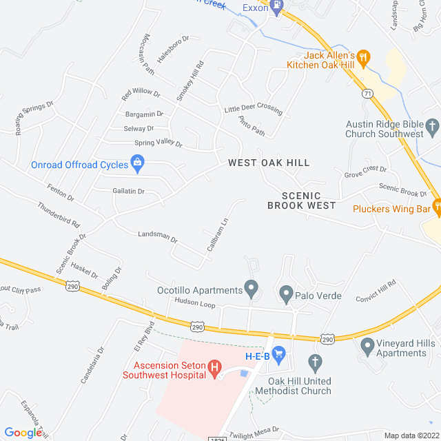 Map of business location