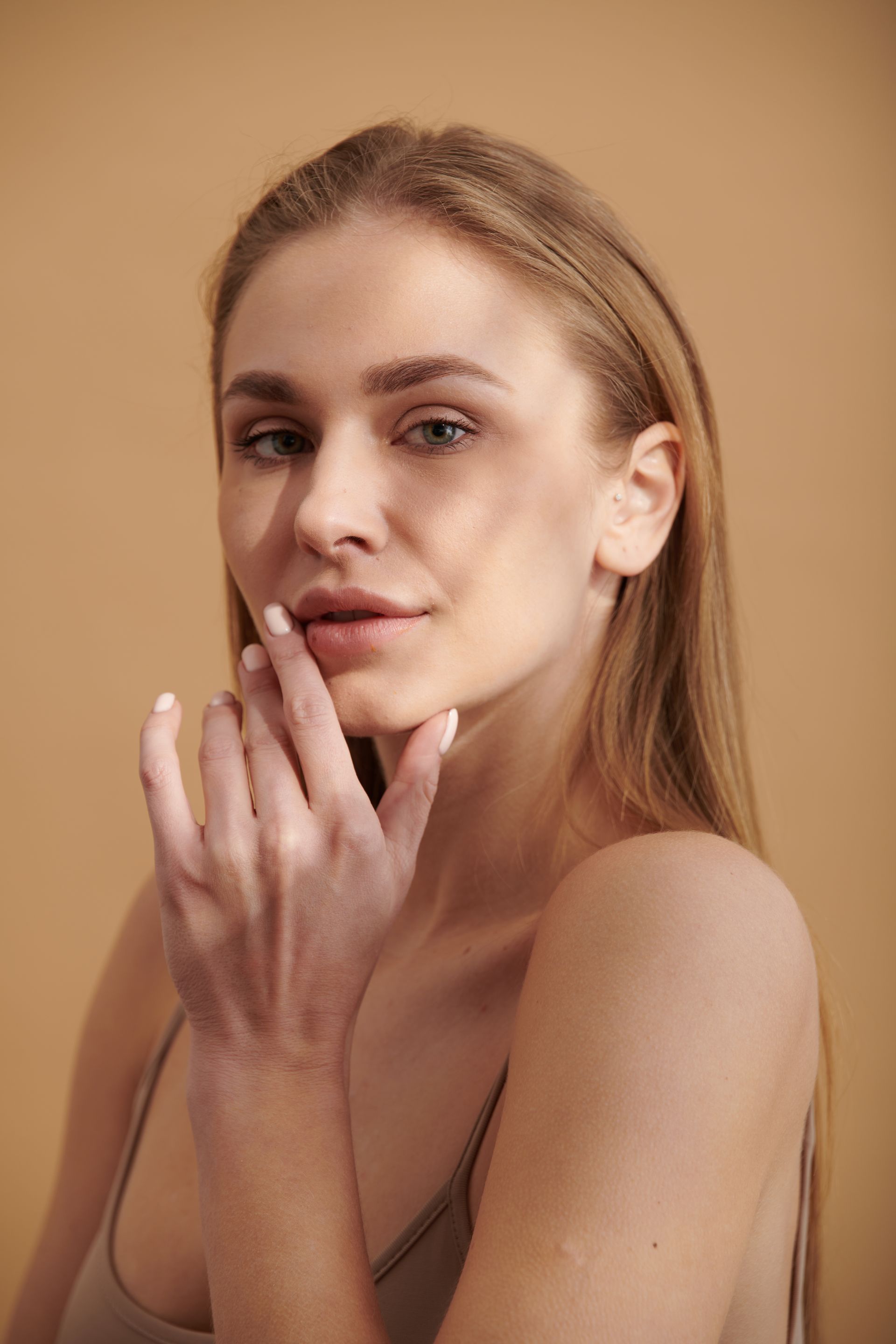 woman with glowing skin
