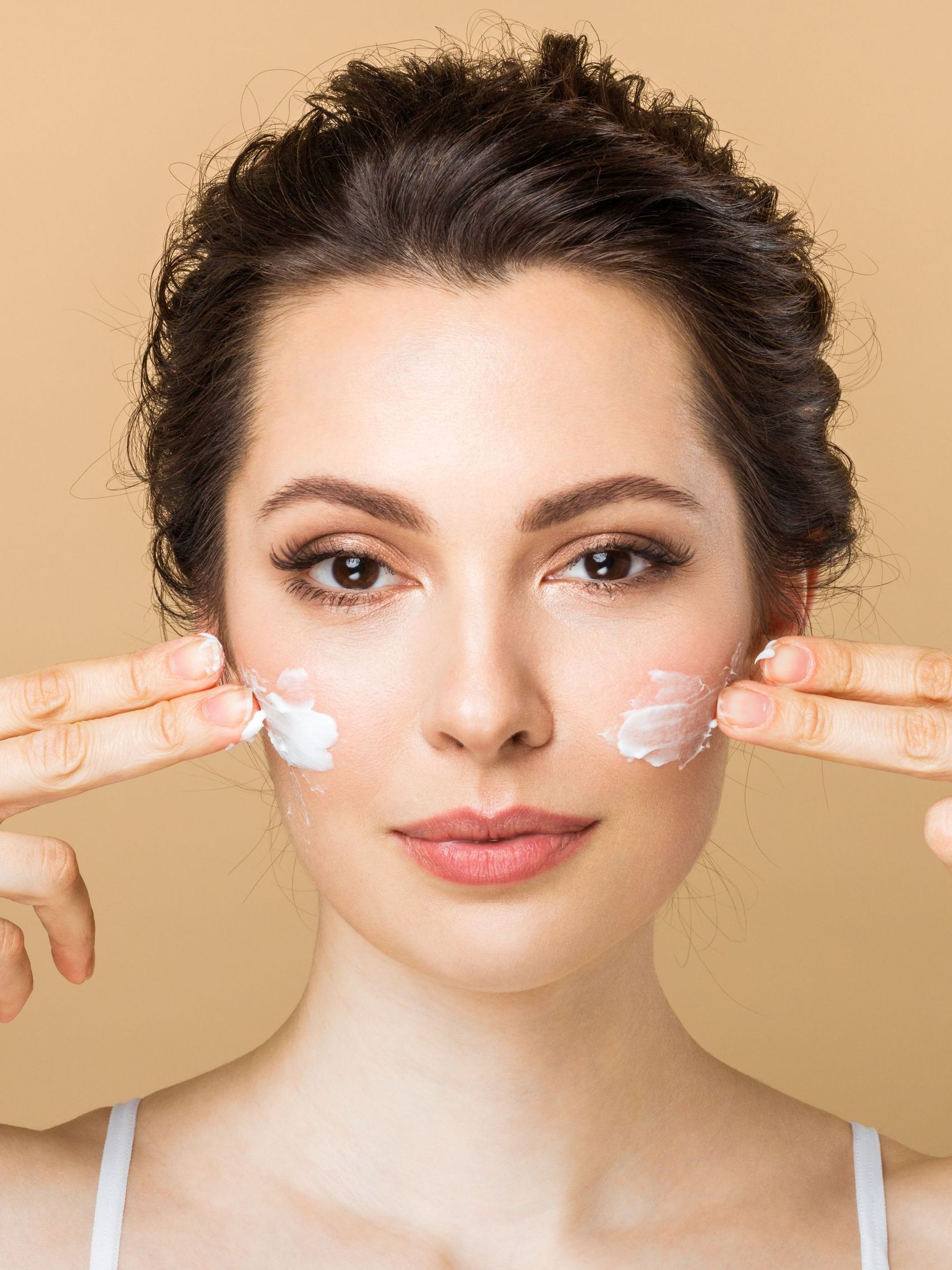 woman with glowing skin