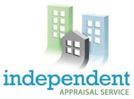 An Independent Appraisal Service logo with three buildings and a house