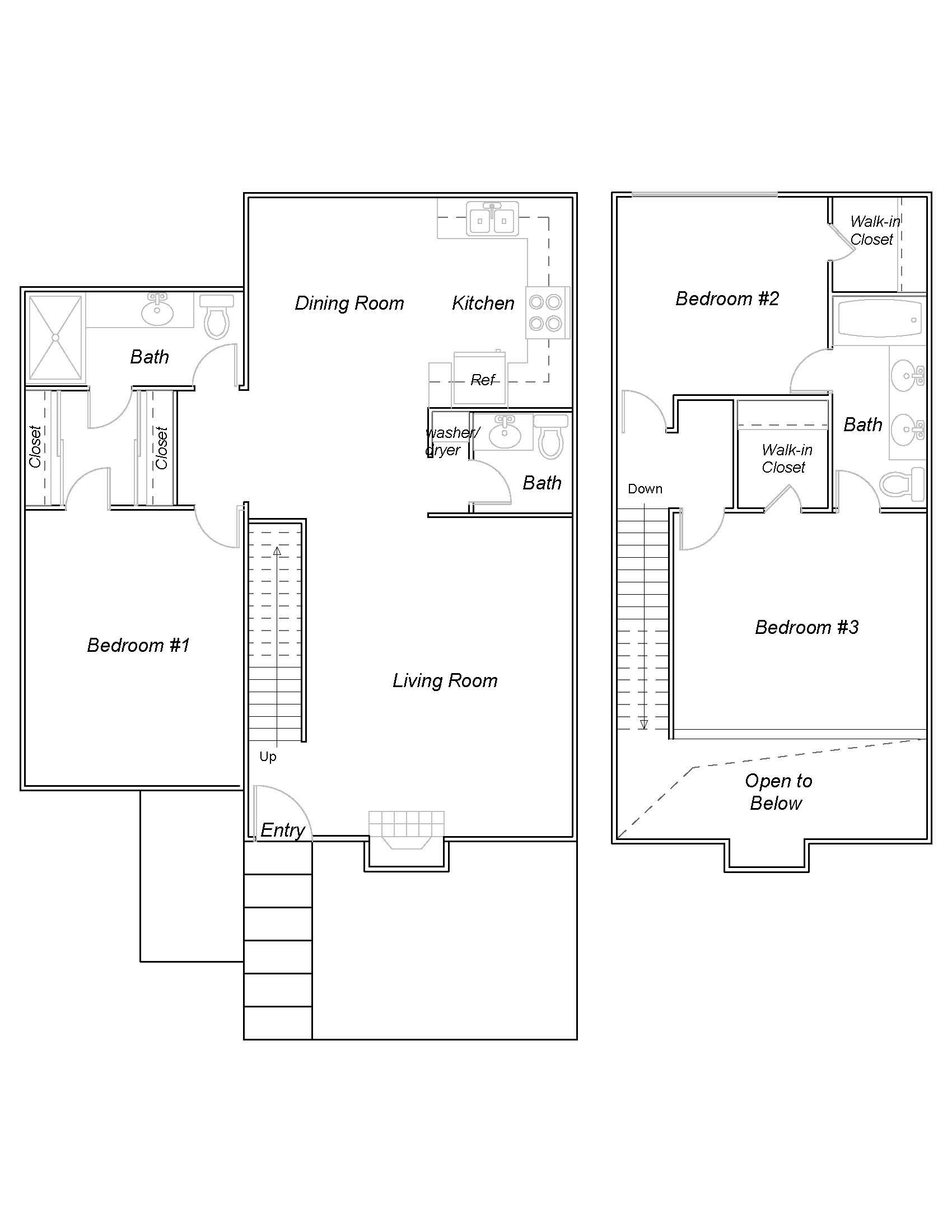 3 Bed | 2 Bath A
