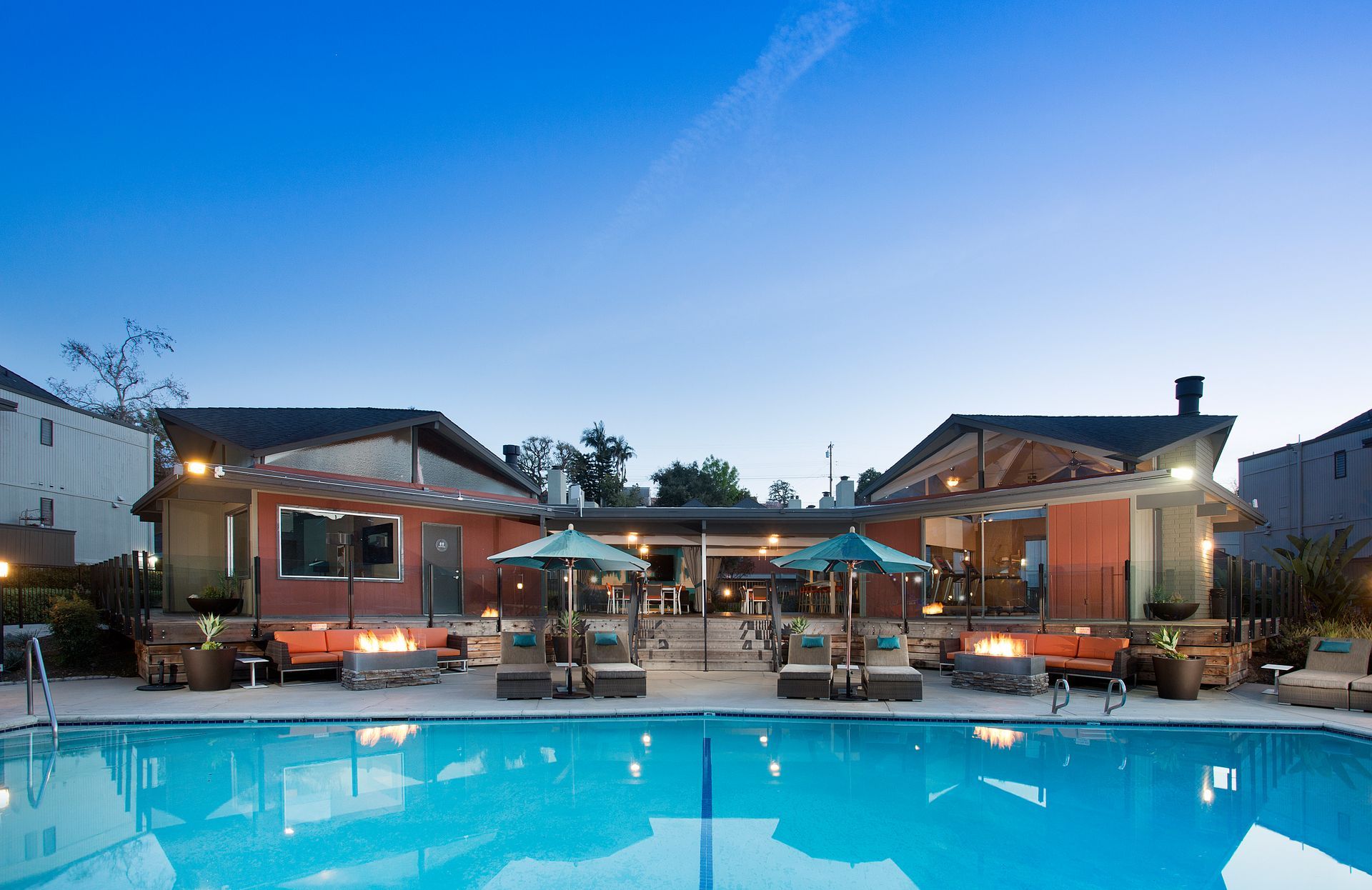 pool side view