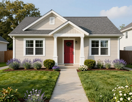 Family rental home exterior