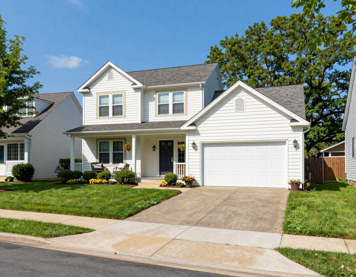 Well-kept single-family rental home exterior in Atlantic County