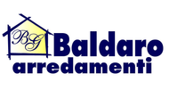 Logo per Baldaro arredamenti, raffigurante l'immagine di una casa con la scritta 