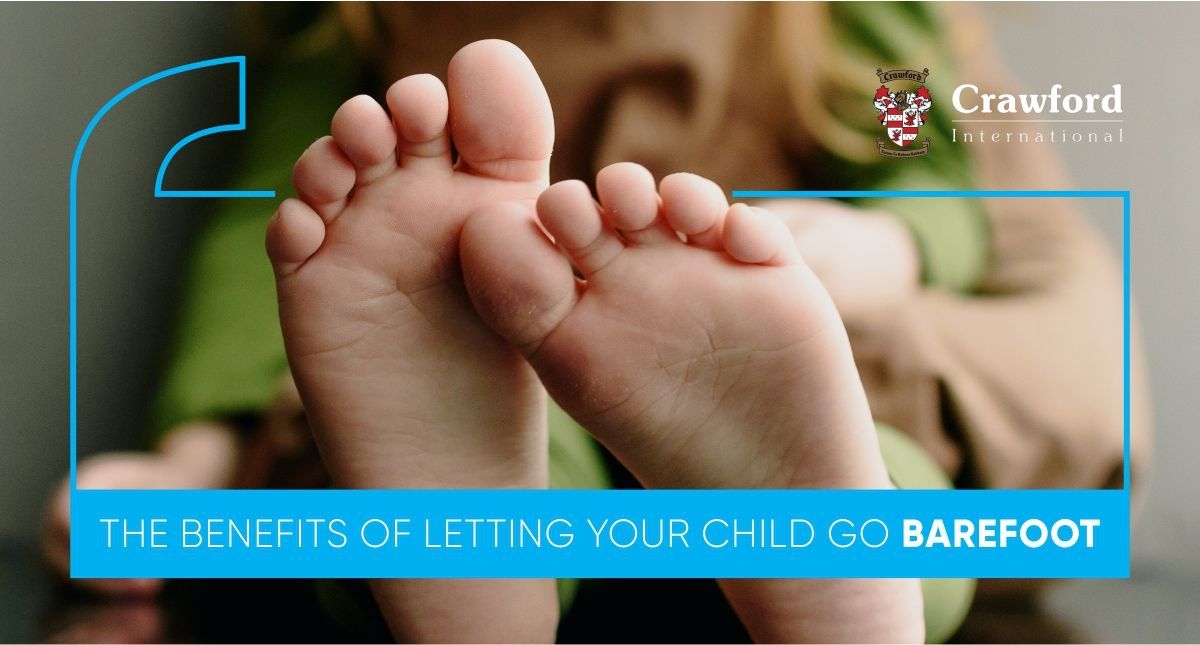 The benefits of letting your child go barefoot