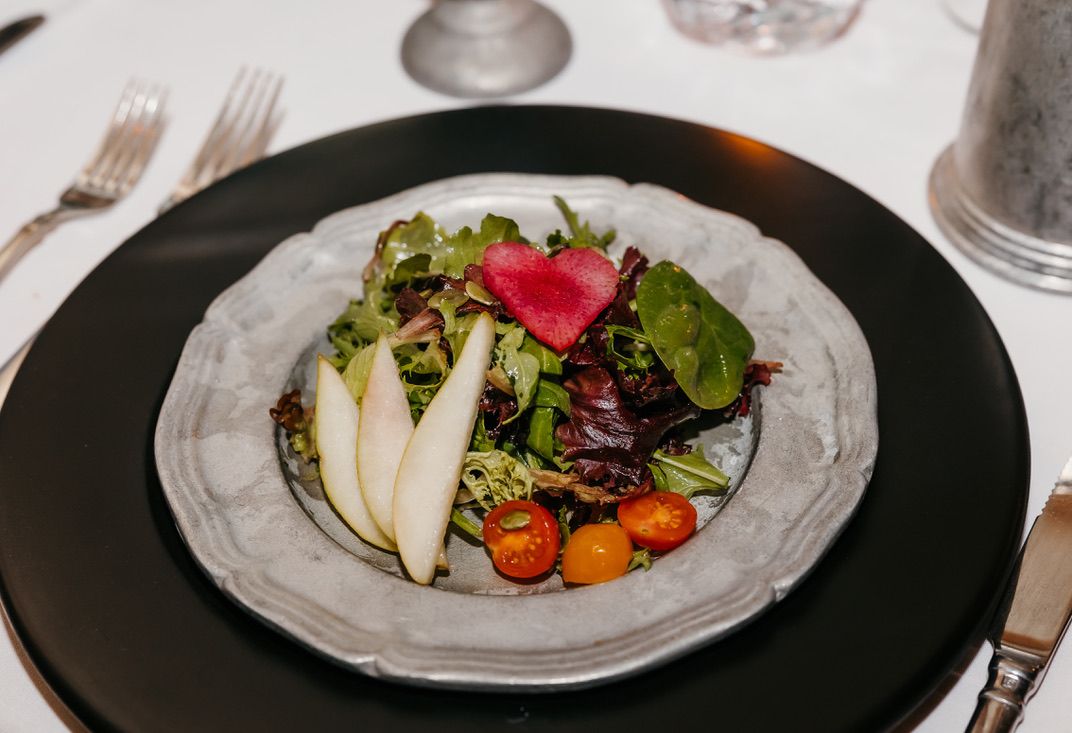 salad on a plate