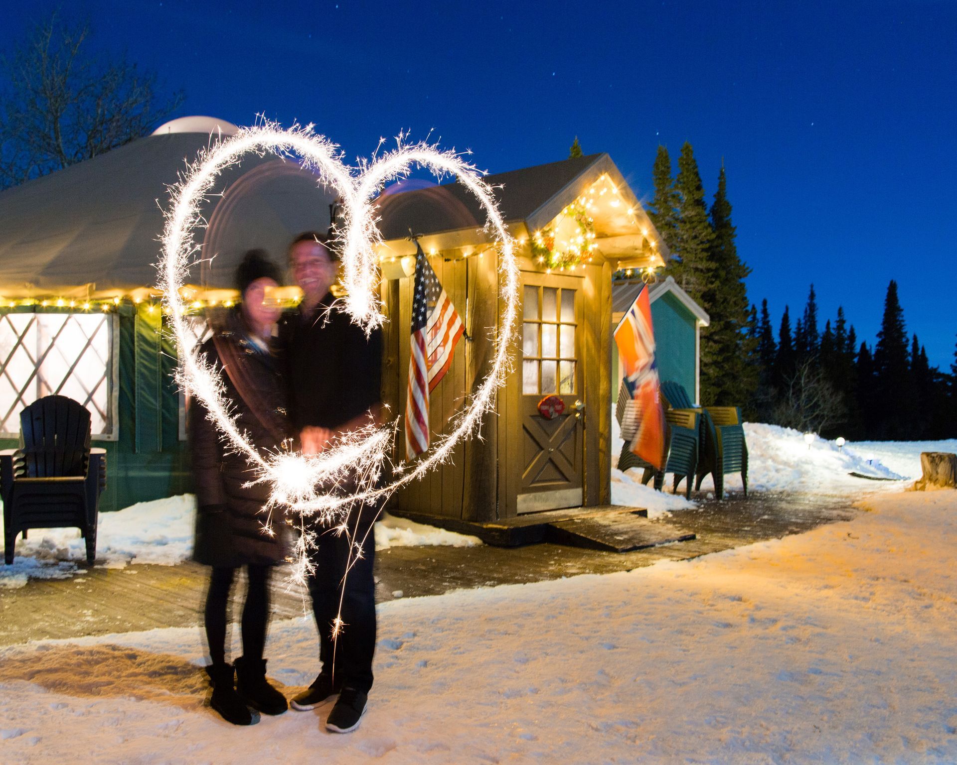 sparkler hearts