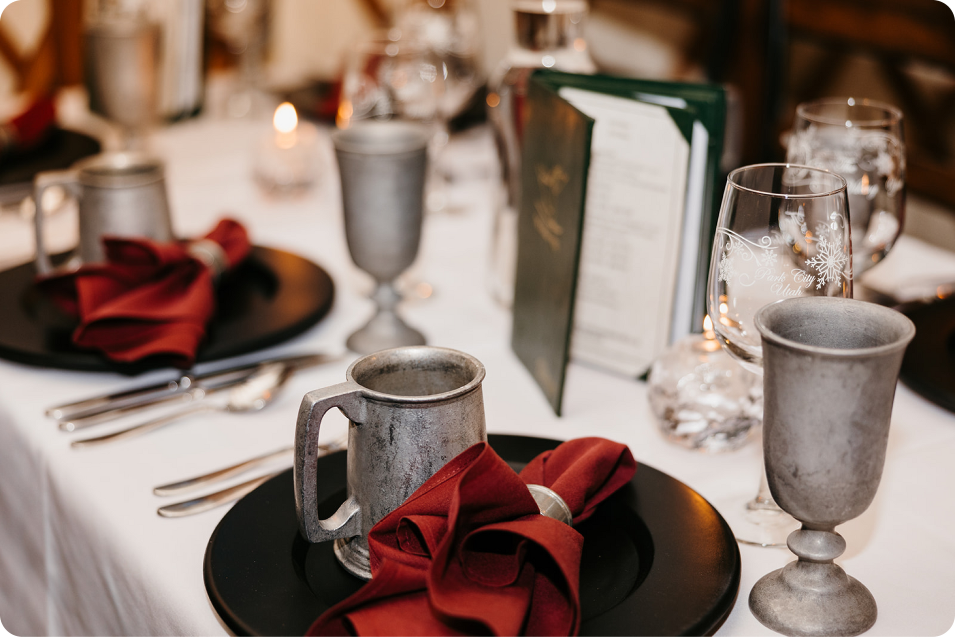 Place Setting at The Yurt