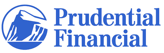 Prudential Financial logo: a blue mountain inside a circle with the words "Prudential Financial" in blue.